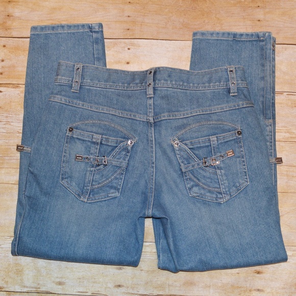 MARC JACOBS Medium Wash Ankle Zip Cropped Carpenter Jeans Size 6 - Picture 8 of 8